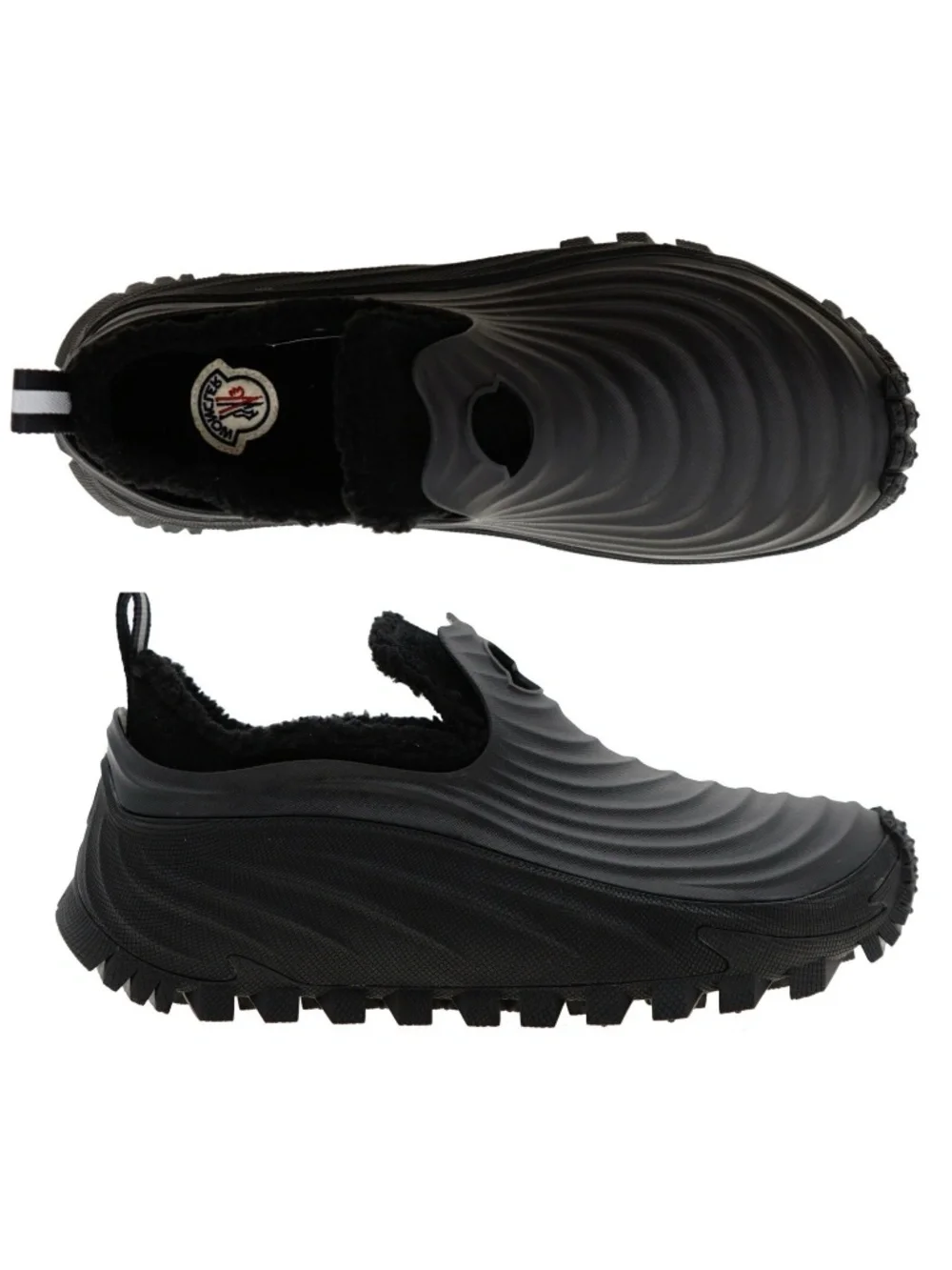Moncler Men Acqua Rain Boots Shoes Sneakers Black Size 10 US New